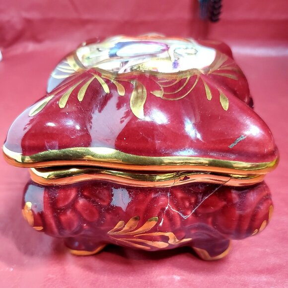 H. Bequet quaregnon Cigarette Box & Set of Ashtray - Picture 9 of 12